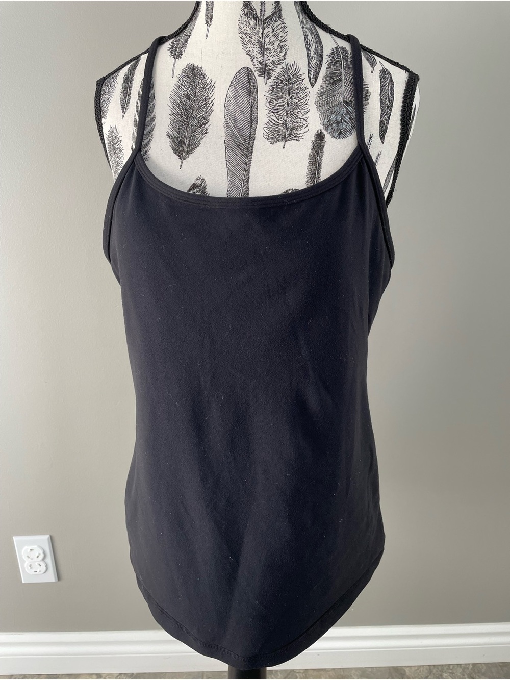 LULULEMON - Classic Black Workout Tank, Built in Bra